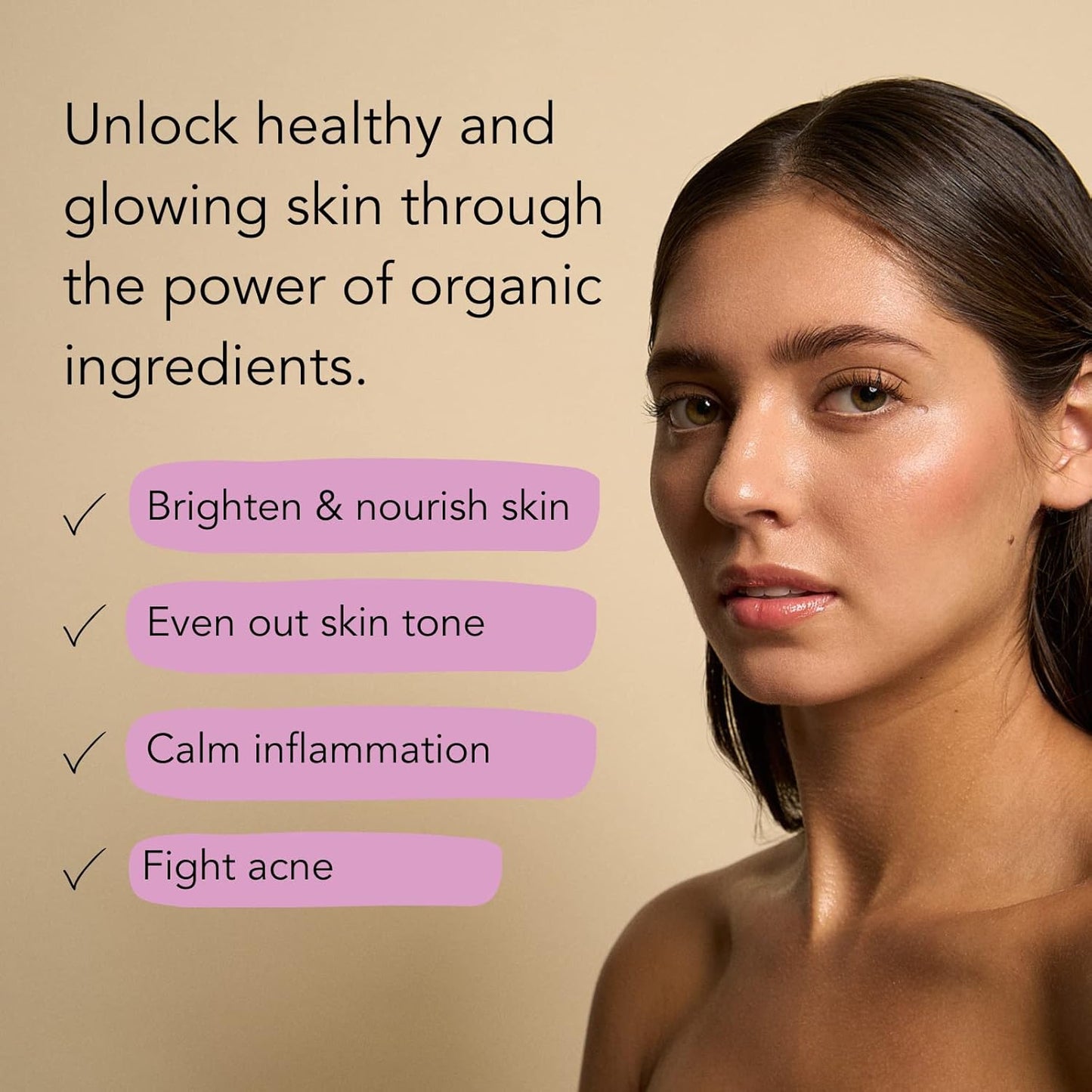 USDA Organic Certified Turmeric + Lemon Face Oil | Glowing + Nourishing Facial Oil for Women + Men with Organic Rosehip Oil + Jojoba Oil | 0.5Oz