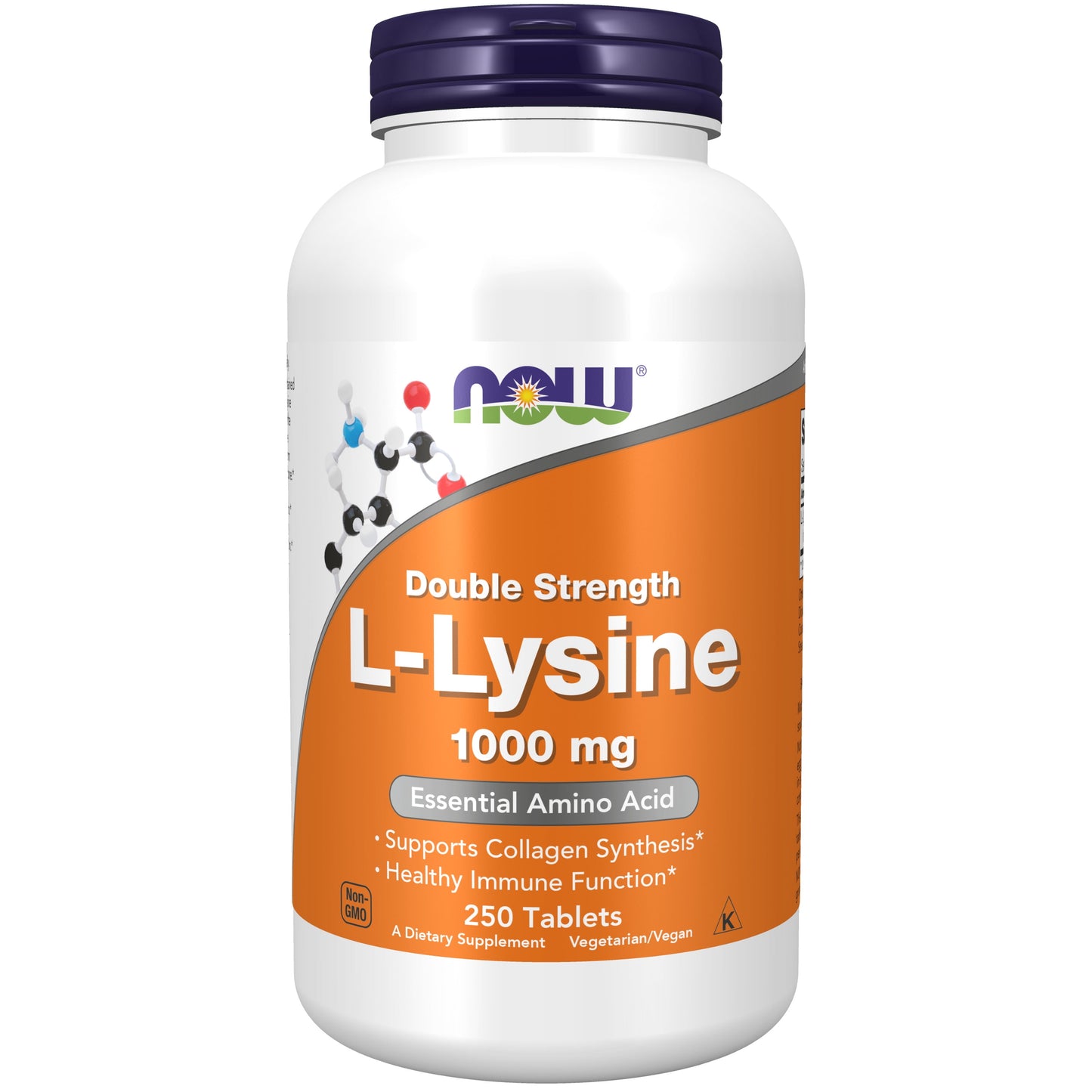 Supplements, L-Lysine (L-Lysine Hydrochloride) 1,000 Mg, Double Strength, Amino Acid, 250 Tablets