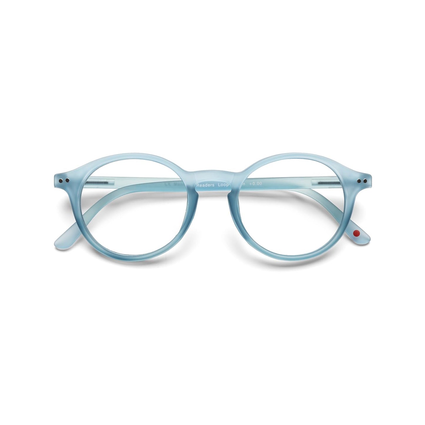 Blue Light Bloking Reader Glasses Loop Readers PC Soft Touch Blue Color - +1.50