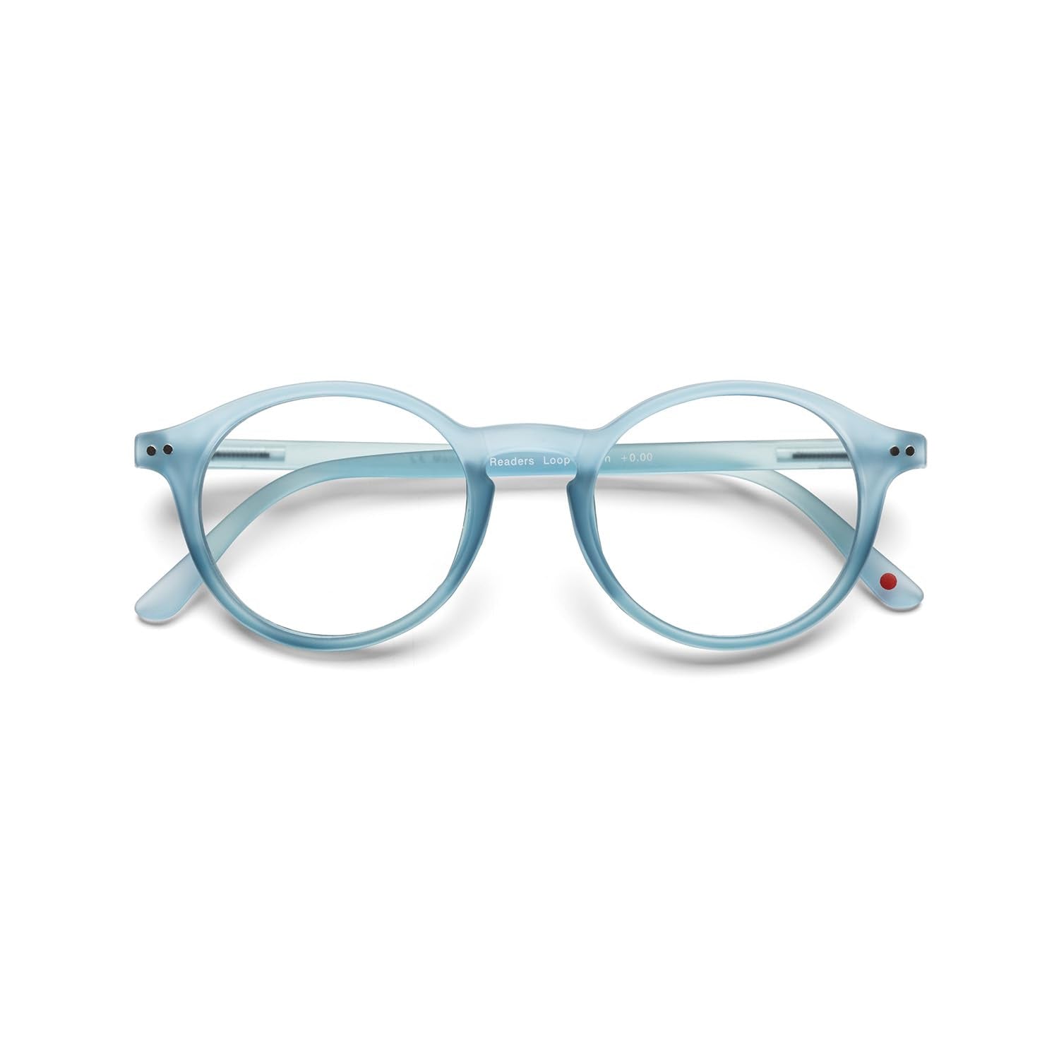 Blue Light Bloking Reader Glasses Loop Readers PC Soft Touch Blue Color - +1.50